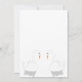 Swans Design Wedding Kaart (Achterkant)