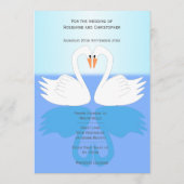 Swans Design Wedding Menu (Achterkant)