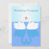 Swans Design Wedding Program (Voorkant)