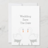 Swans Design Wedding Save The Date (Voorkant)