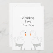 Swans Design Wedding Save The Date (Voorkant / Achterkant)