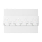 Swans Design Wedding Uitnodigingen Wikkel (Achterkant Voorbeeld)