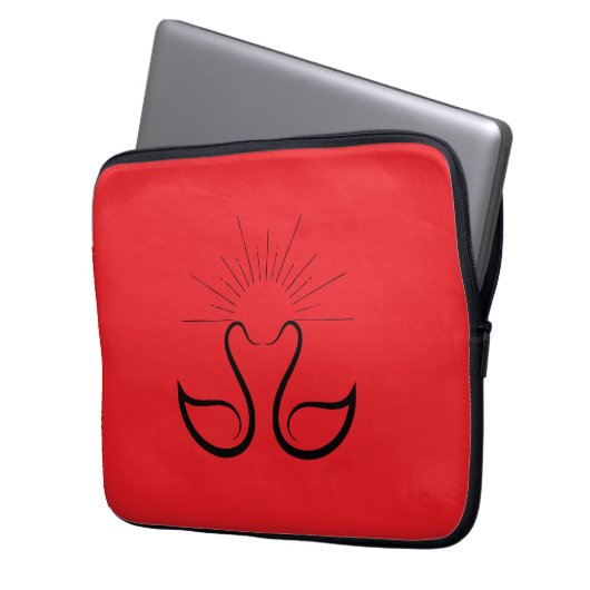 Swans Electronics Bag Laptop Sleeve (Voorkant Links)