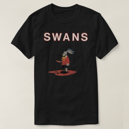 Swans Essential T Shirt gift, voor mannen vrouwen, (Design voorkant)