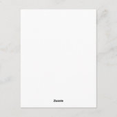 Swans Floral Monogram Crest Rehearsal Dinner Kaart (Achterkant)