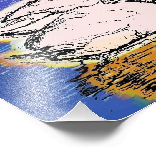 SWANS FOTO AFDRUK (Hoek)