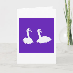 Swans grafische kunstkaart kaart
