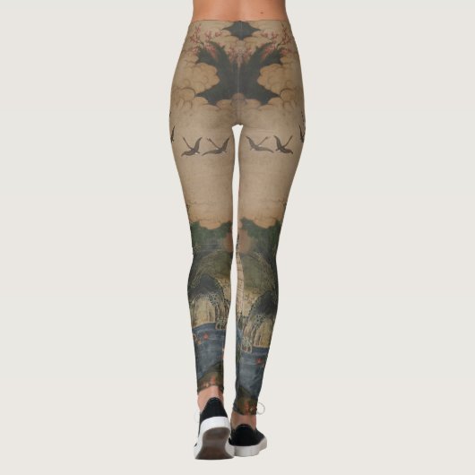 Swans in Flight Leggings (Achterkant)