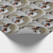 Swans in Love Wrapping Paper Cadeaupapier (Hoek)