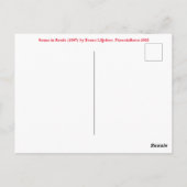 Swans in Reeds (1907) door Bruno Liljefors. Briefkaart (Achterkant)