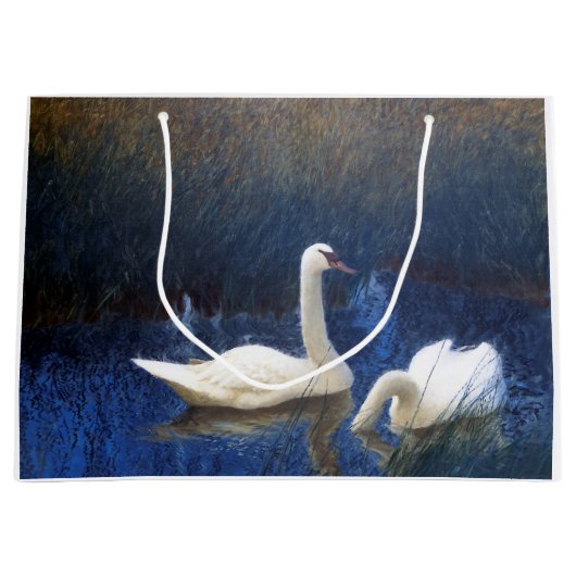 Swans in Reeds, Bruno Liljefors Groot Cadeauzakje (Voorkant)