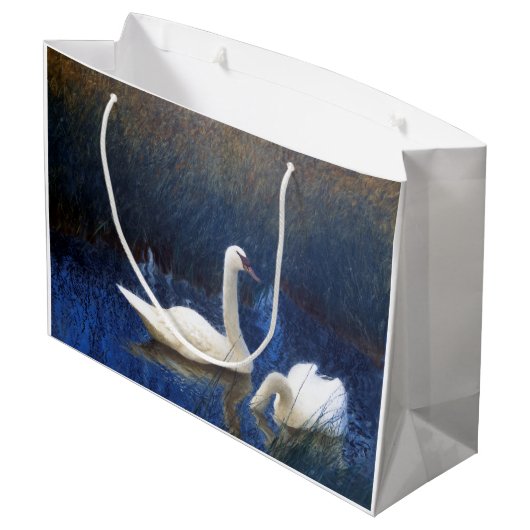 Swans in Reeds, Bruno Liljefors Groot Cadeauzakje (Achterkant Gekanteld)