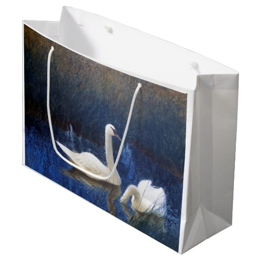 Swans in Reeds, Bruno Liljefors Groot Cadeauzakje (Voorkant Gekanteld)