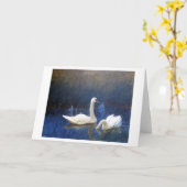 Swans in Reeds, Bruno Liljefors Kaart (Gele Bloem)