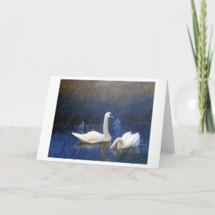 Swans in Reeds, Bruno Liljefors Kaart
