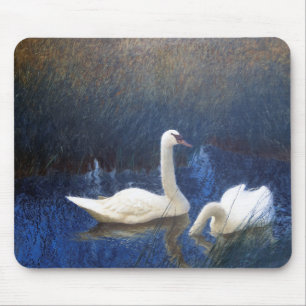 Swans in Reeds, Bruno Liljefors Muismat