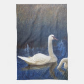 Swans in Reeds, Bruno Liljefors Theedoek (Verticaal)