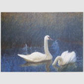 Swans in Reeds, Bruno Liljefors Tissuepapier (Voorkant)