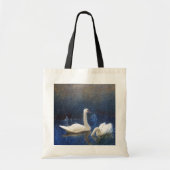Swans in Reeds, Bruno Liljefors Tote Bag (Voorkant)