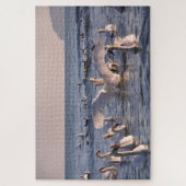 Swans Jigzaag Puzzle Legpuzzel (Verticaal)