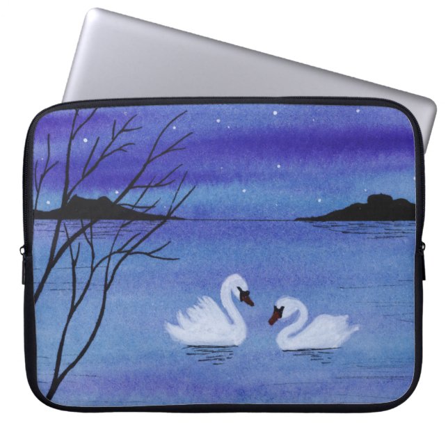 Swans Laptop Sleeve (Voorkant)