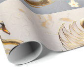 Swan's Morning Song beroemd gemaakt door Swan's Mo Cadeaupapier (Rol Hoek)