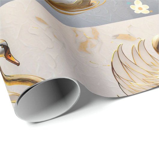 Swan's Morning Song beroemd gemaakt door Swan's Mo Cadeaupapier (Rol Hoek)