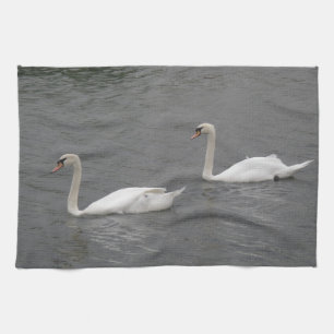 SWans op de Kitchen Towel Theedoek