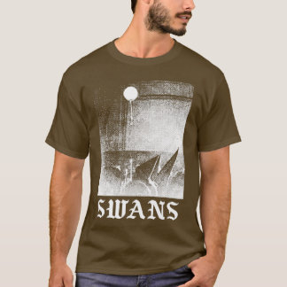 Swans origineel ventilatorontwerp t-shirt
