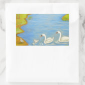 Swans Rechthoekige Sticker (Tas)