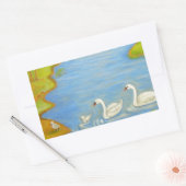 Swans Rechthoekige Sticker (Envelop)