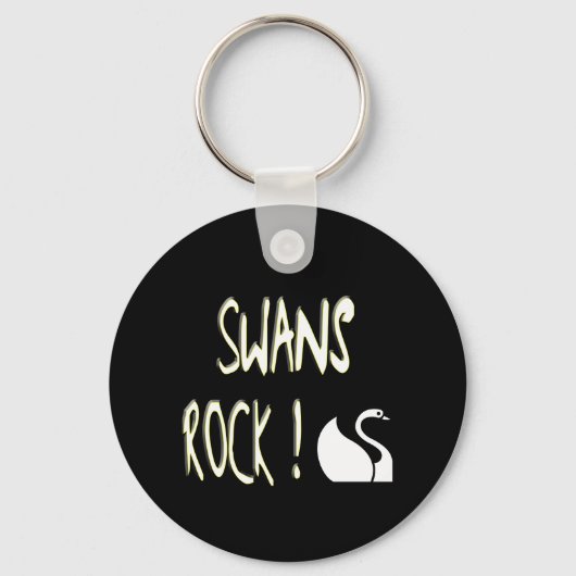 Swans Rock! Button Sleutelhanger (Voorkant)