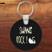 Swans Rock! Button Sleutelhanger (Voorkant)