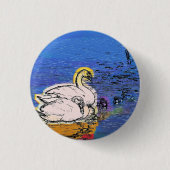SWANS RONDE BUTTON 3,2 CM (Voorkant)