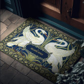 Swans Rush en Iris Art Deco  Decor Deurmat