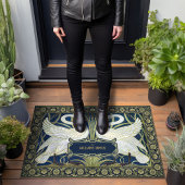 Swans Rush en Iris Art Deco  Decor Deurmat