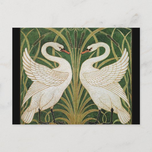 Swans Rush Iris Walter Crane Briefkaart (Voorkant)