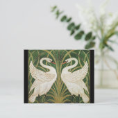 Swans Rush Iris Walter Crane Briefkaart (Staand voorkant)