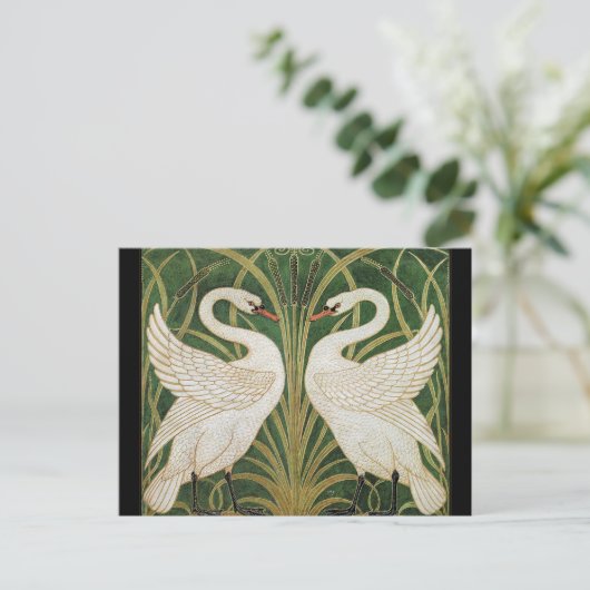 Swans Rush Iris Walter Crane Briefkaart (Staand voorkant)
