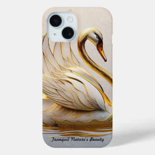 Swan's serene ontsnapping iPhone 15 case