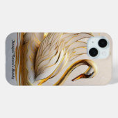 Swan's serene ontsnapping Case-Mate iPhone case (Achterkant (horizontaal))