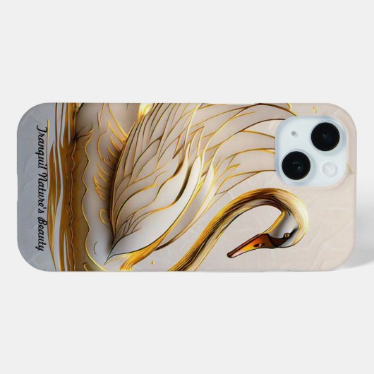 Swan's serene ontsnapping Case-Mate iPhone case (Achterkant (horizontaal))