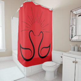 Swans Shower Curtain Douchegordijn