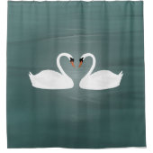 Swans Shower Curtain Douchegordijn (Voorkant)