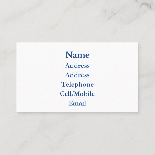 SWANS VISITEKAARTJE (Achterkant)