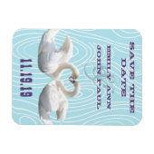 Swans Woodgrain sparen de Datum Magneet (Horizontaal)