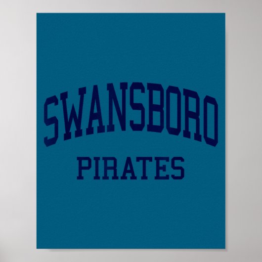 Swansboro middelbare school hs swansboro nc retro poster (Voorkant)