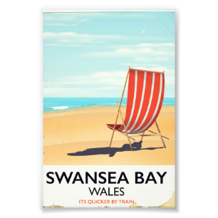 Swansea Bay Wales Seaside poster