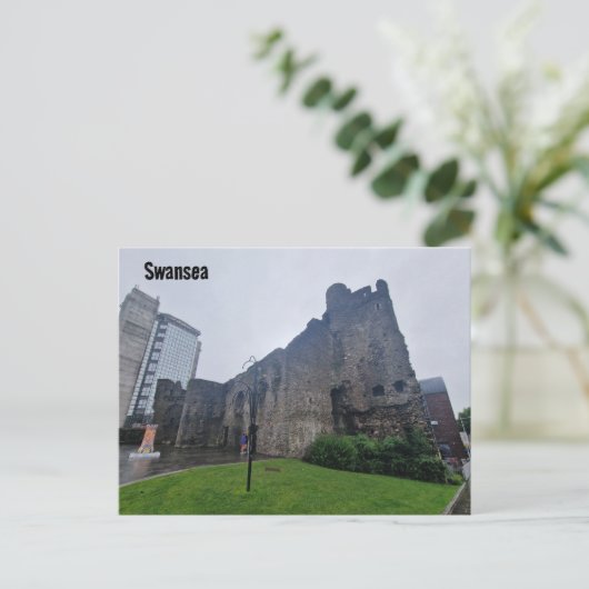 Swansea Castle / Castell Abertawe Briefkaart (Staand voorkant)