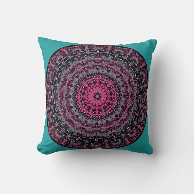 Swansea Kaleidoscope Pillow in 2 Sizes Kussen (Voorkant)
